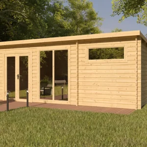 Flitsaanbieding Tuinhuis blokhut Callie 2 44 mm onbehandeld