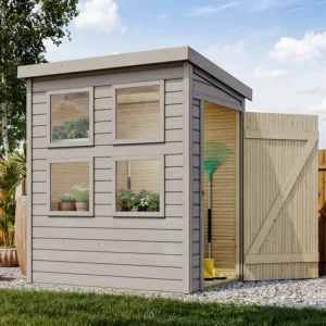 Tuinhuis / tuinberging Anzuchtgew盲chshaus Fana 14 mm voorvergrijsd Express Levering