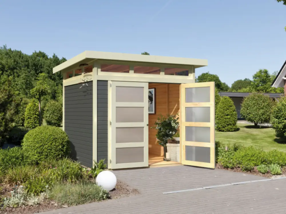 Gecertificeerd Tuinhuis Sommersdorf 4 19 mm terragrijs