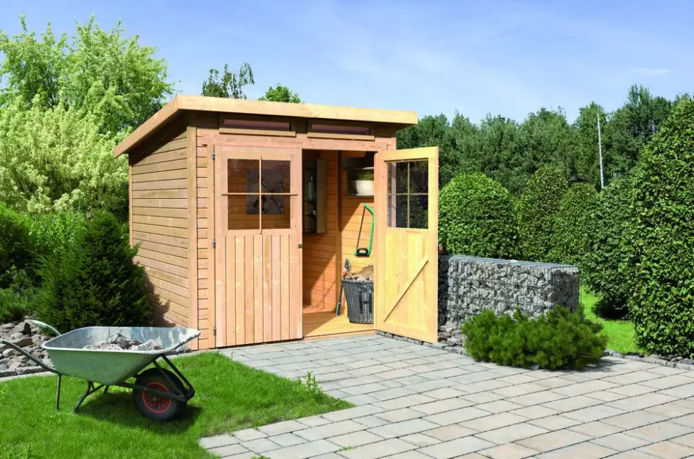 Tuinhuis Glücksburg 3 ECO 19 mm natuurlijke afwerking Superprijs