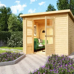 Tuinhuis Stockach 5 19 mm natuurlijke afwerking Tijdelijk Beschikbaar