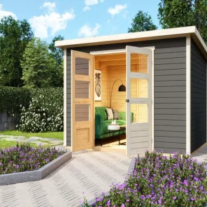 Tuinhuis Stockach 5 19 mm terragrijs Koop Vandaag
