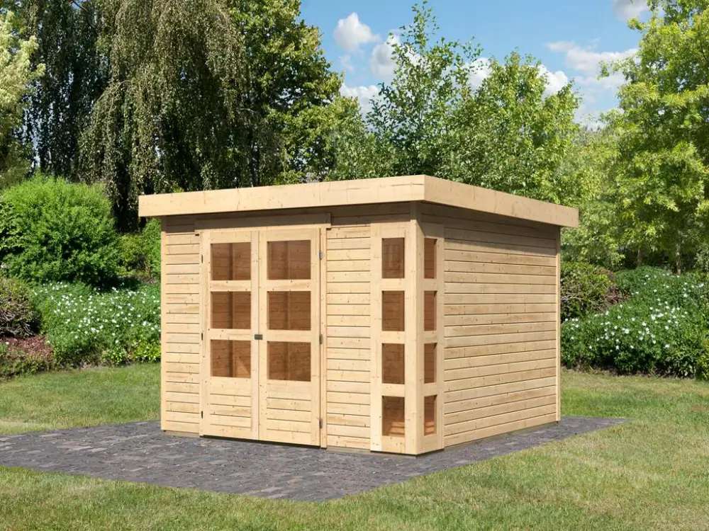 Tuinhuis Kerko 6 19 mm naturel afwerking Merkproduct