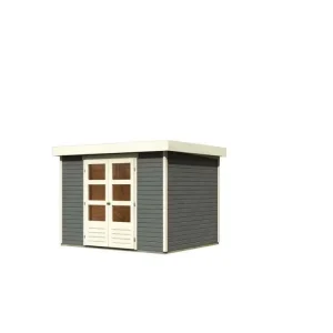 Flitsaanbieding Tuinhuis Askola 6 19 mm terragrijs