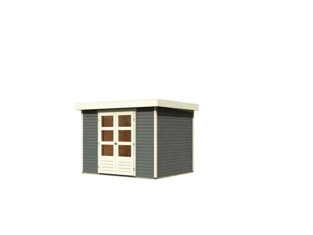 Flitsaanbieding Tuinhuis Askola 6 19 mm terragrijs