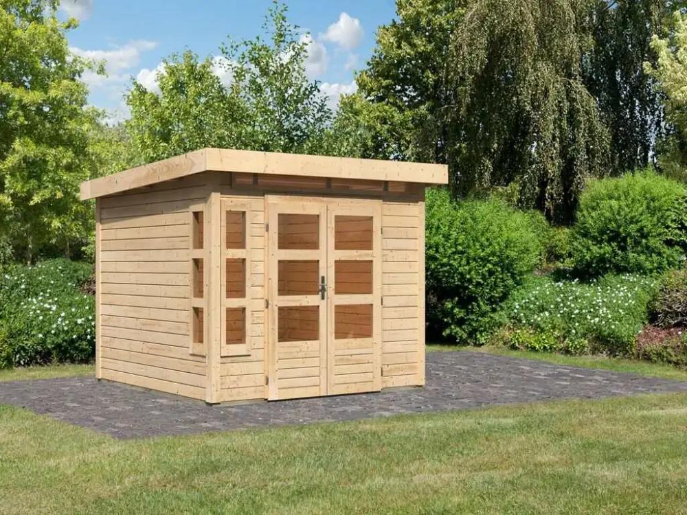 Tuinhuis Kastorf 6 28 mm natuurlijke afwerking Direct Beschikbaar
