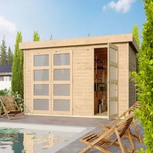 Tuinhuisje Mühlentrup 19 mm natuurlijke afwerking Beperkte Voorraad