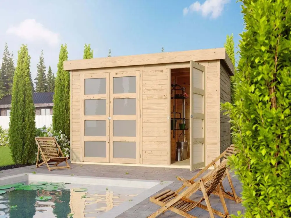 Tuinhuisje Mühlentrup 19 mm natuurlijke afwerking Beperkte Voorraad