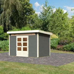 Tuinhuis Kandern 7 28 mm terragrijs Weekendaanbieding