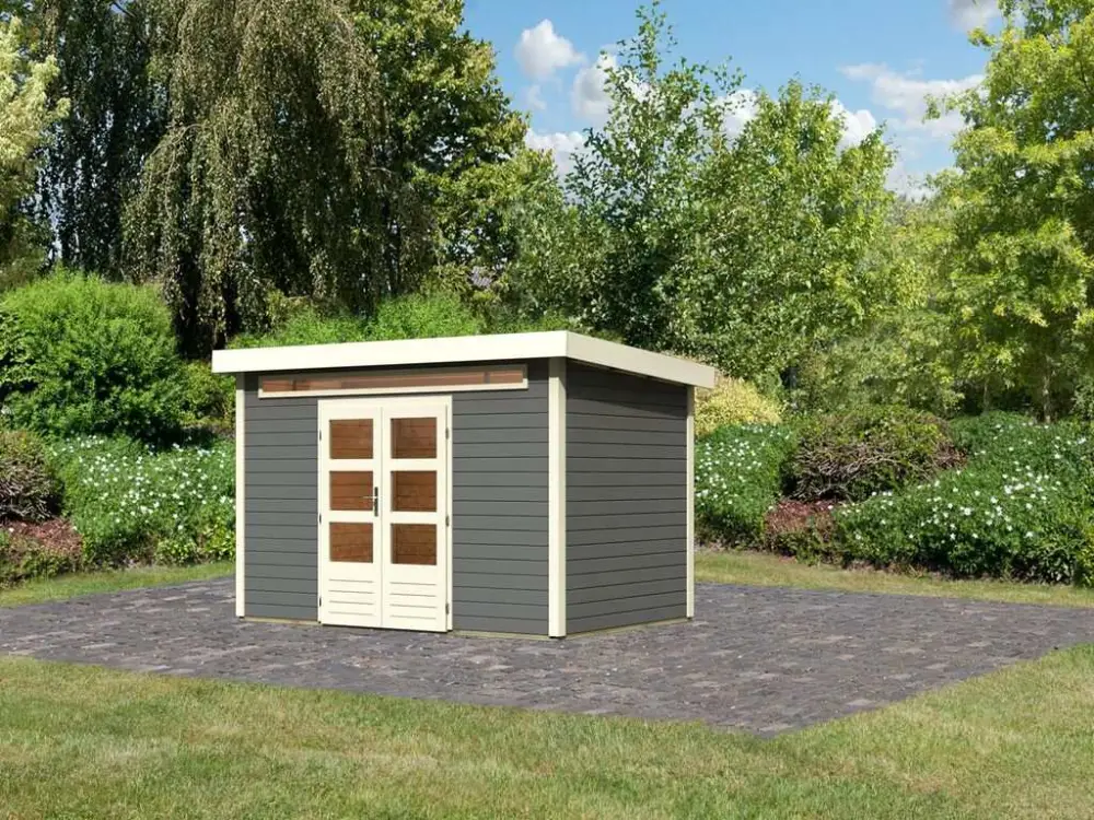 Tuinhuis Kandern 7 28 mm terragrijs Weekendaanbieding