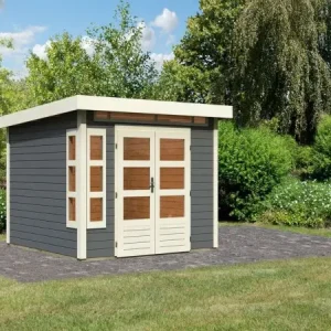 Tuinhuis Kastorf 6 28 mm terra grijs Premium