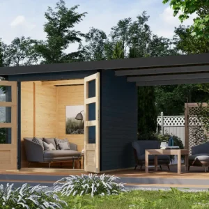 Tuinhuis "Jupiter C" Hybrid set antraciet-antraciet Must-Have