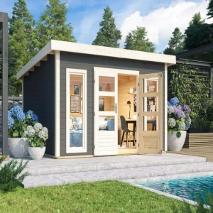 Tuinhuis Northeim 5 40 mm terra grijs Veilige Betaling