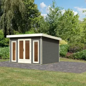 Tuinhuis Radeburg 2 40 mm terra grijs Snelle Levering