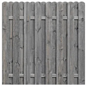 Houten schutting Pinus keteldruk geïmpregneerd grijs Speciale Aanbieding