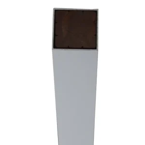 Aluminium paal zilver geanodiseerd 190 cm Fabrieksprijs