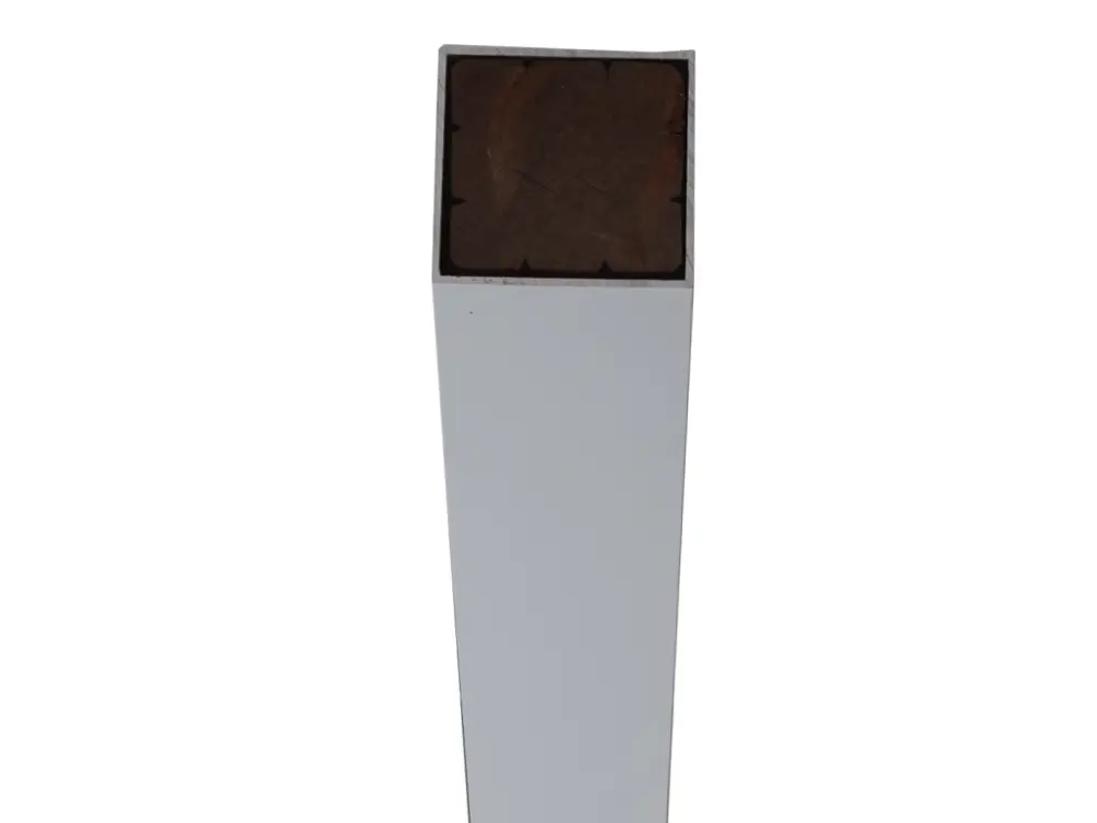 Aluminium paal zilver geanodiseerd 190 cm Fabrieksprijs