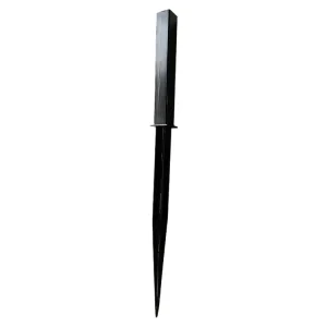 Paalhouder zwart 60 x 60 mm Favoriet
