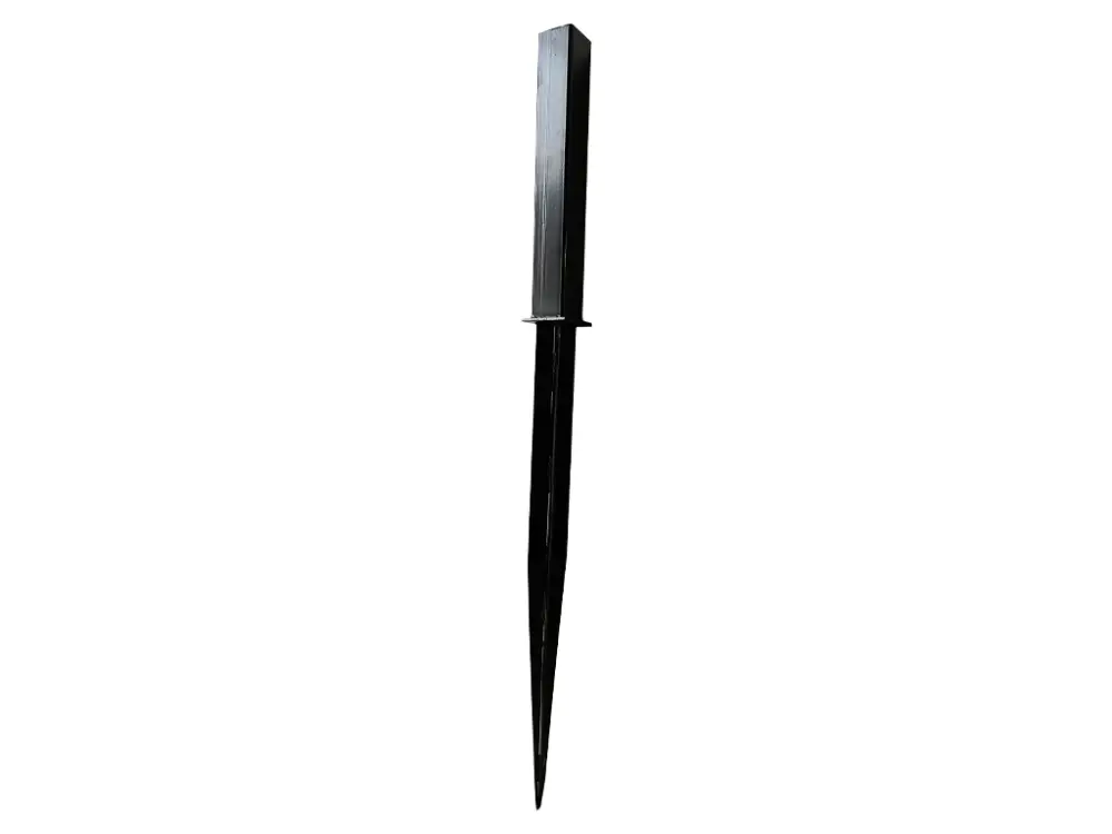 Paalhouder zwart 60 x 60 mm Favoriet