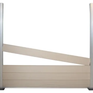 Betaalbaar XL WPC paal zilver 190 cm