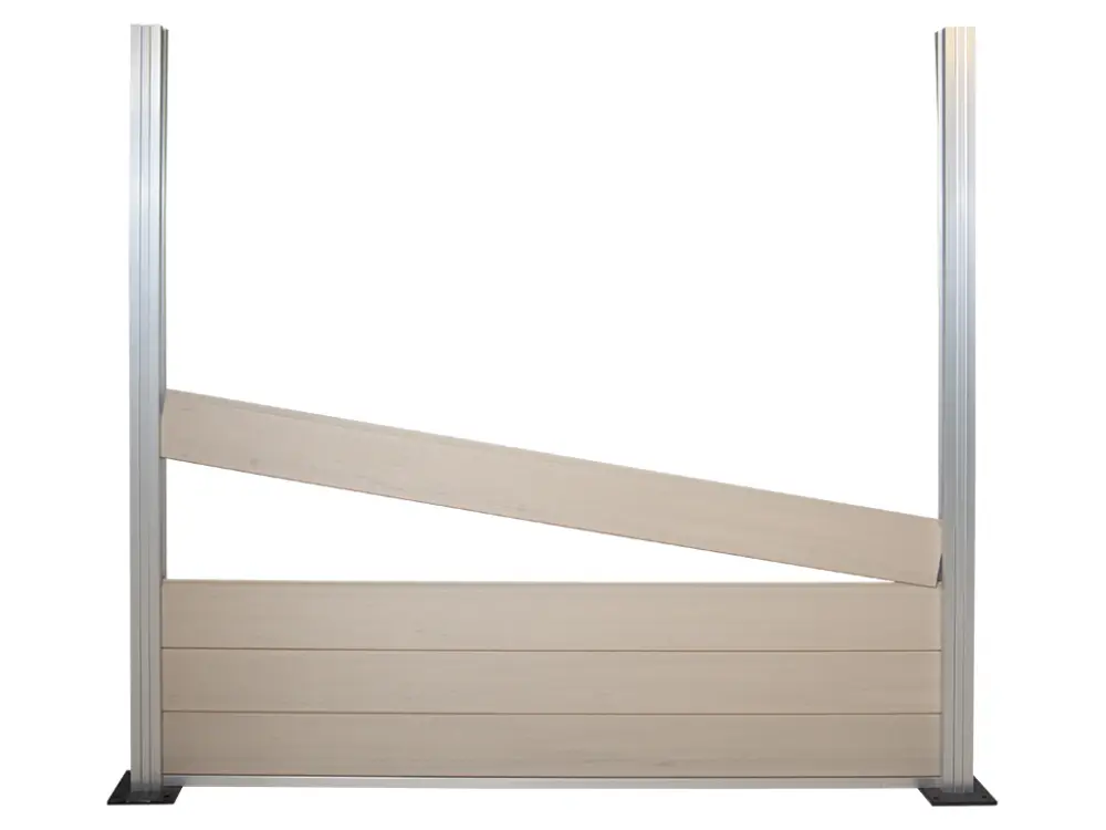 Betaalbaar XL WPC paal zilver 190 cm
