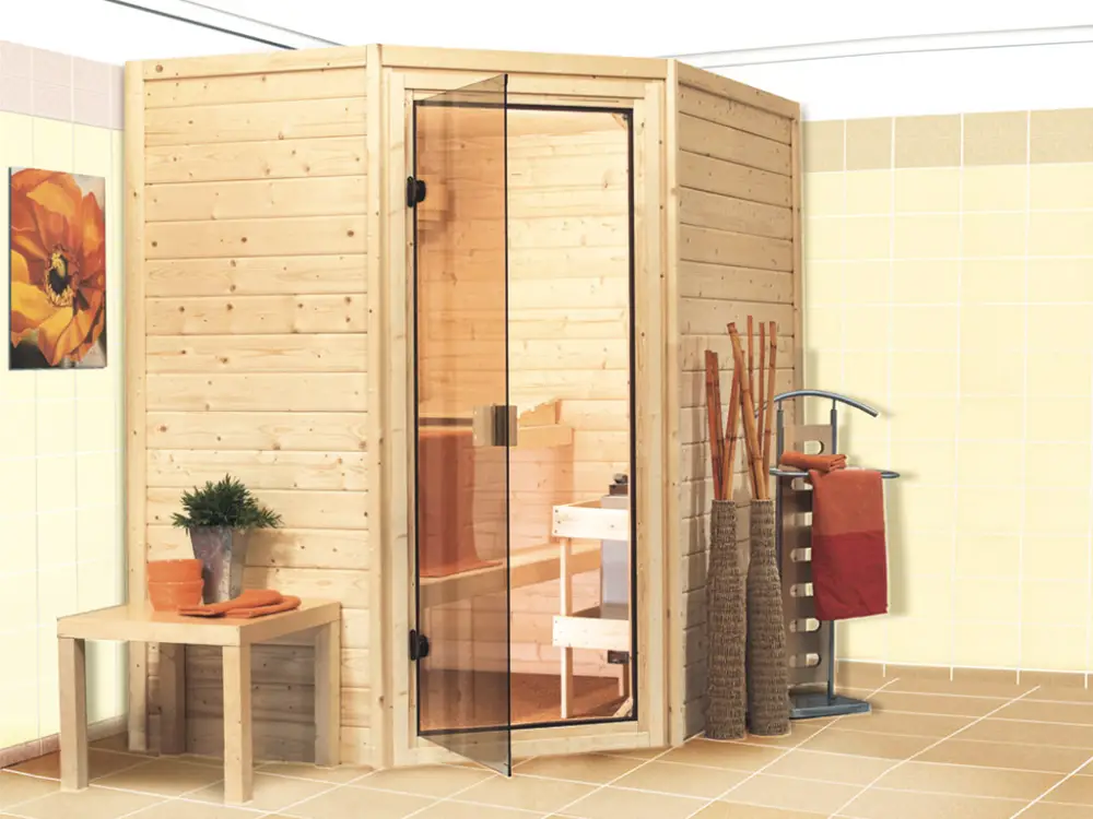 Beste Prijs Massief houten sauna 38 mm Katie