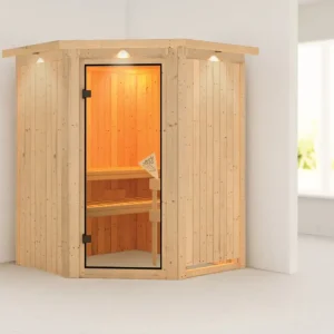 Systeemsauna Nanja met dakkraag Korting