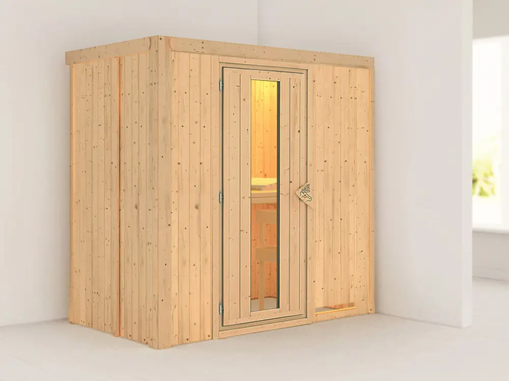 Laatste Versie Systeemsauna Variado houten deur met geïsoleerd glas
