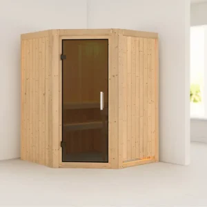 Systeemsauna Nanja grafiet glazen deur Beperkt Aanbod