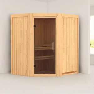 Systeemsauna Tonja grafiet glazen deur Gratis Retour