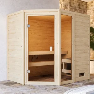 Alleen Vandaag Sauna Jada met gebronsde glazen deur