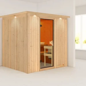 Systeemsauna Daria met dakkraag Weekendaanbieding