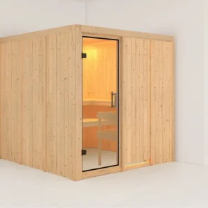 Systeemsauna Rodin transparent glazen deur Favoriet
