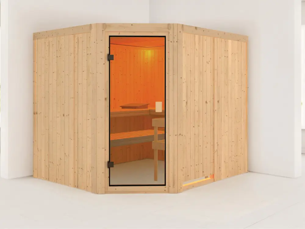 Sauna Horna met gebronsde glazen deur Uitverkoop