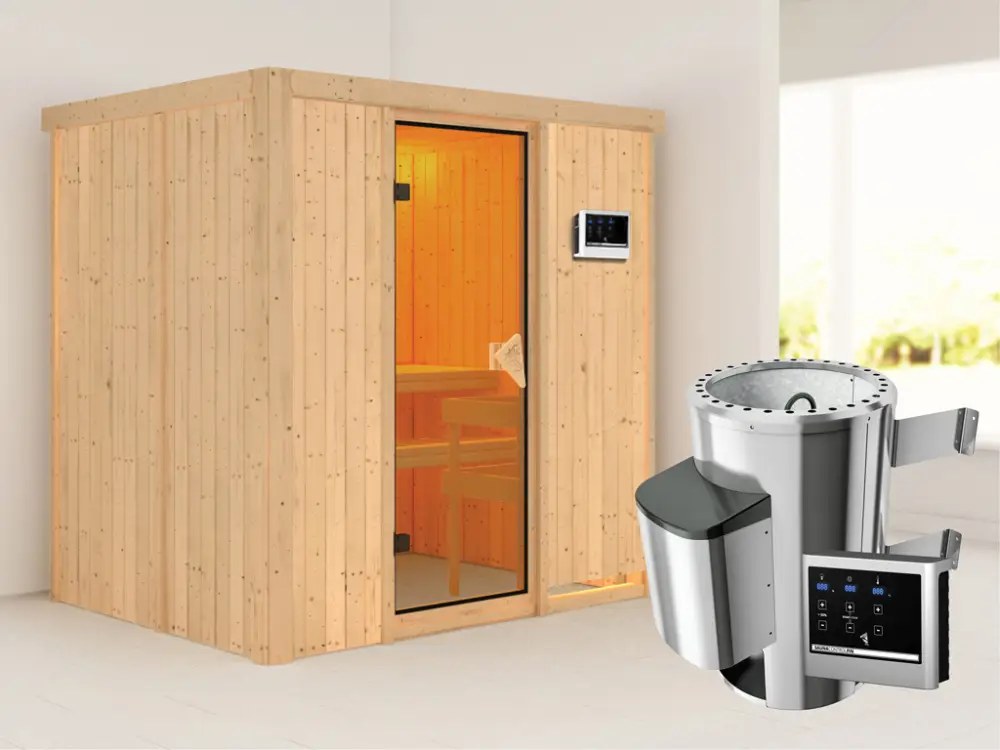Systeemsauna Fanja incl. Plug & Play saunakachel externe besturing Express Levering