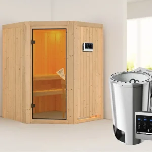 Nieuw Systeemsauna Nanja incl. Plug & Play Bio-kachel externe besturing