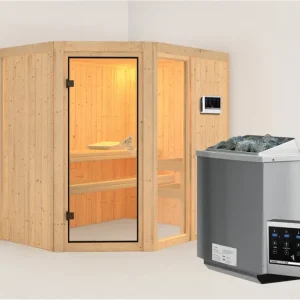 Fabrieksprijs Systeemsauna Fiona 1 incl. 9 kW Bio-Combi-kachel ext. besturing