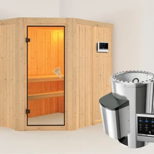 Systeemsauna Plug & Play Saja incl. 3,6 kW saunakachel ext. besturing Laatste Kans