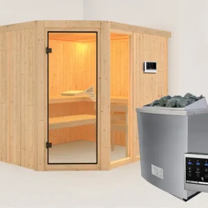 Koop Vandaag Systeemsauna Fiona 3 incl. 9 kW saunakachel ext. besturing