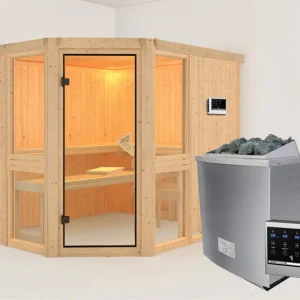 Nieuw Systeemsauna Amelia 3 incl. 9 kW saunakachel ext. besturing