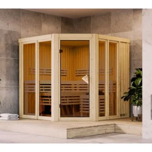Sauna Airi set met saunakachel en geïntegreerde besturing, 9 kW Actieprijs