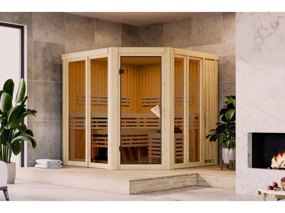 Sauna Airi set met saunakachel en geïntegreerde besturing, 9 kW Actieprijs