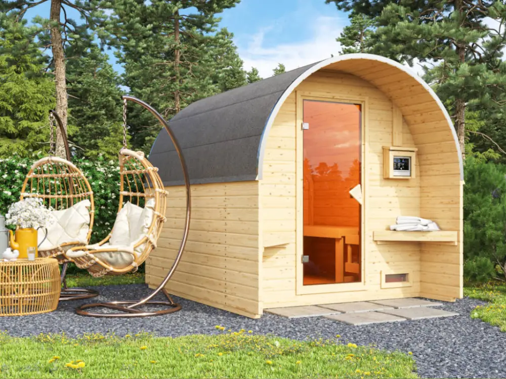 Favoriet Barrel sauna 2 38 mm blank hout