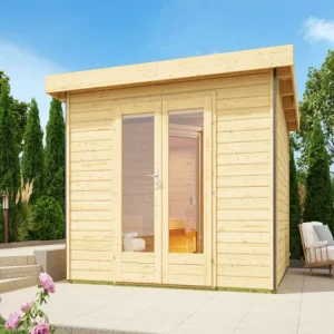 Must-Have Saunahuis Mainburg 1 blank hout 38 mm