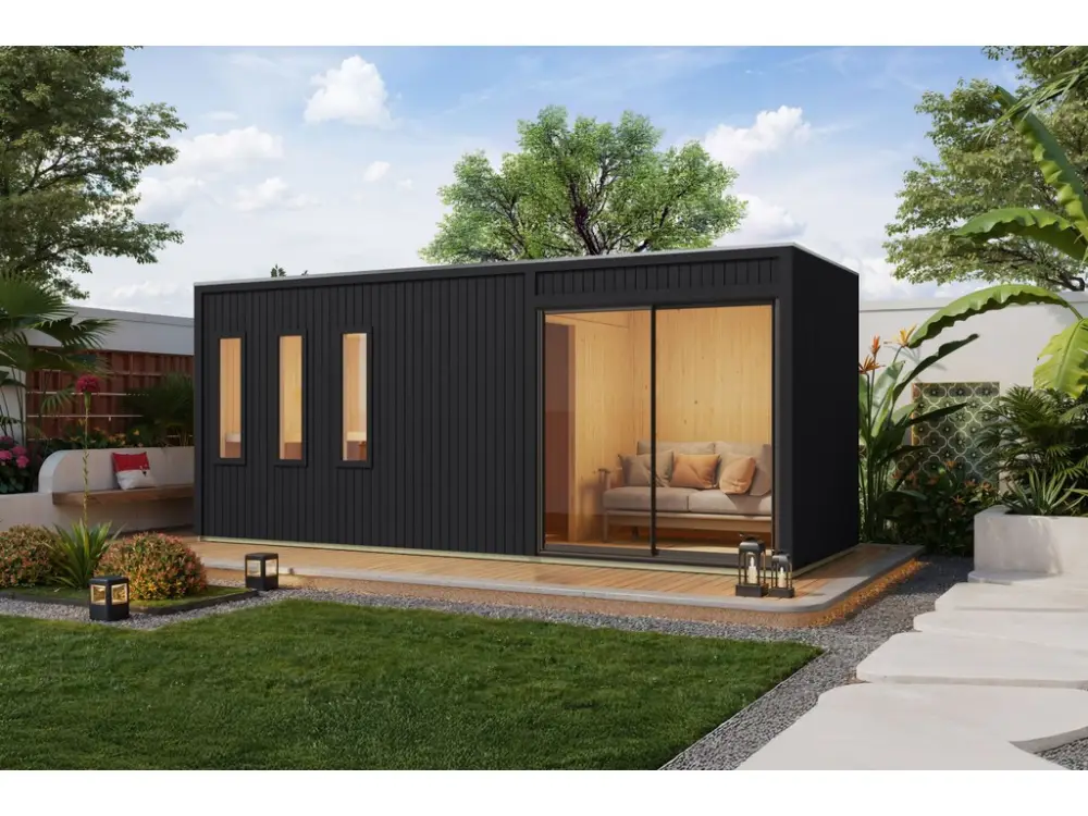 Favoriet Buitensauna Monterey 73 mm zwart