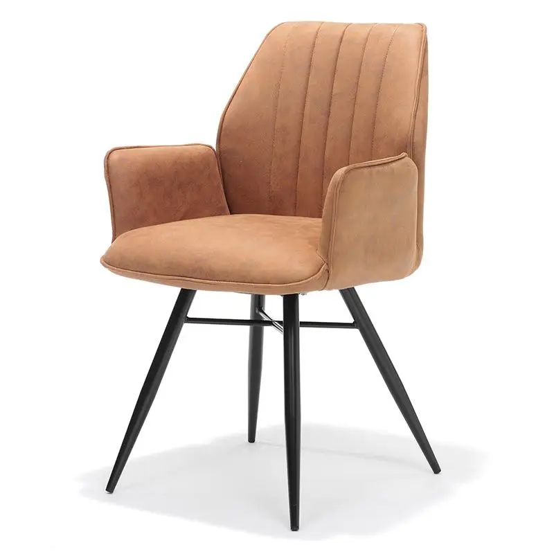 Eetkamerstoel - Clark - lederlook Soft cognac Shop Nu