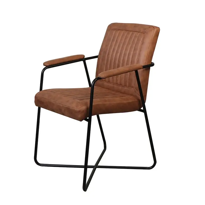 Eetkamerstoel - Henry - lederlook Soft cognac Meest Verkocht