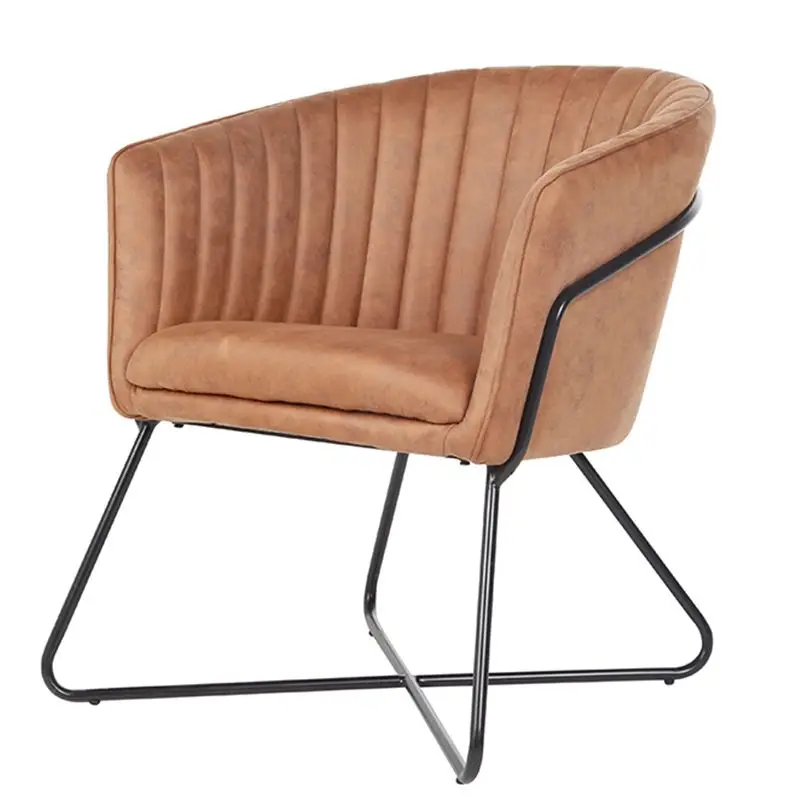 Favoriet Eetkamerstoel - Nova - lederlook Soft cognac