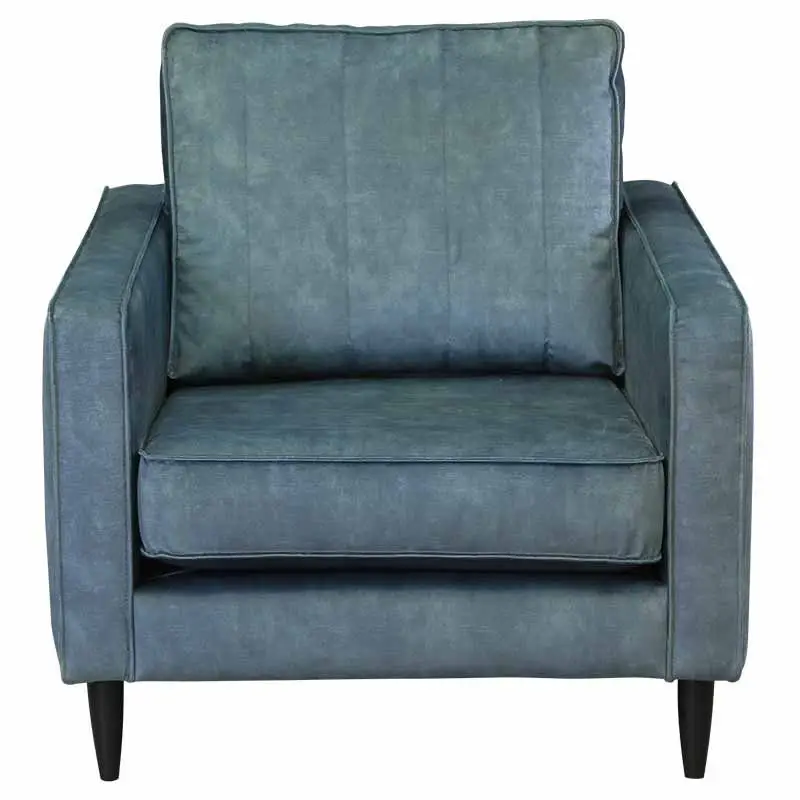 Fauteuil - Linje - velours Adore blauw 158 Lage Prijs