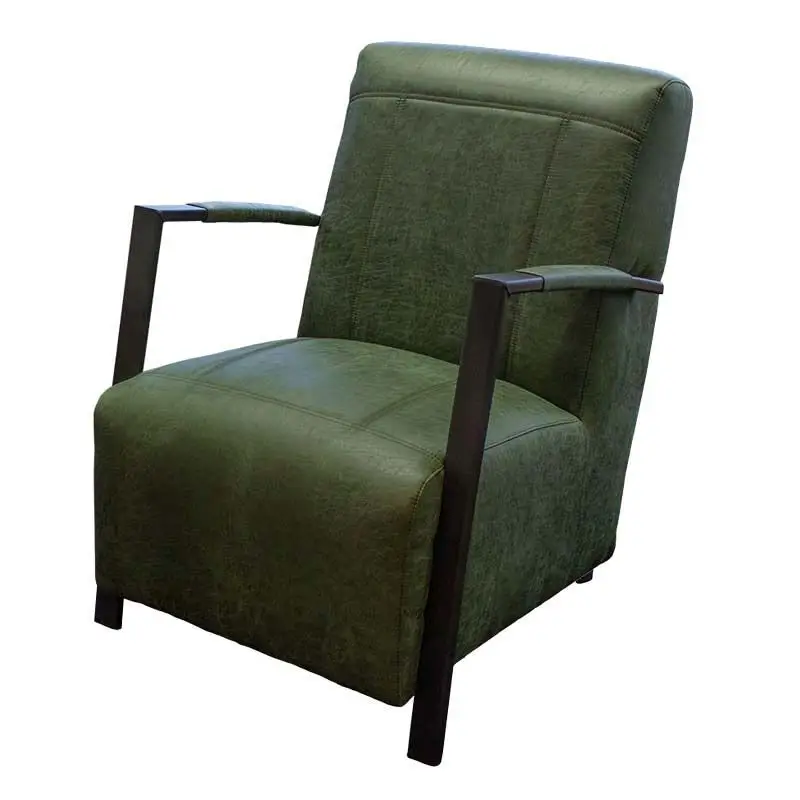 Favoriet Fauteuil - Rosetta - Lederlook Missouri groen 10